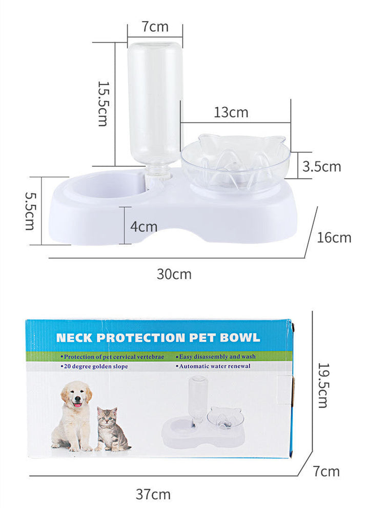 Enhance Your Pet's Dining Experience with the Transparent Pet Feeding and Drinking Bowl