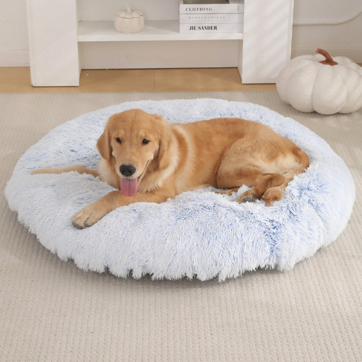 Pet Round Plush Warm Sleeping Mat Bed House