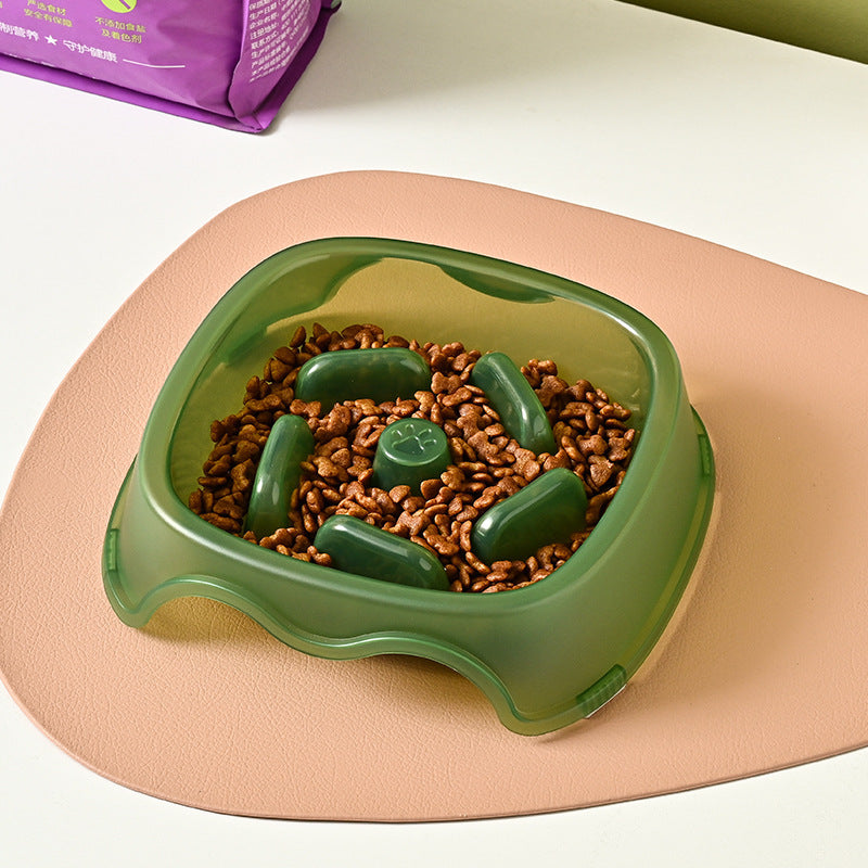 Pet Slow Feeding Anti Choking Water Bowl Feeding Dish