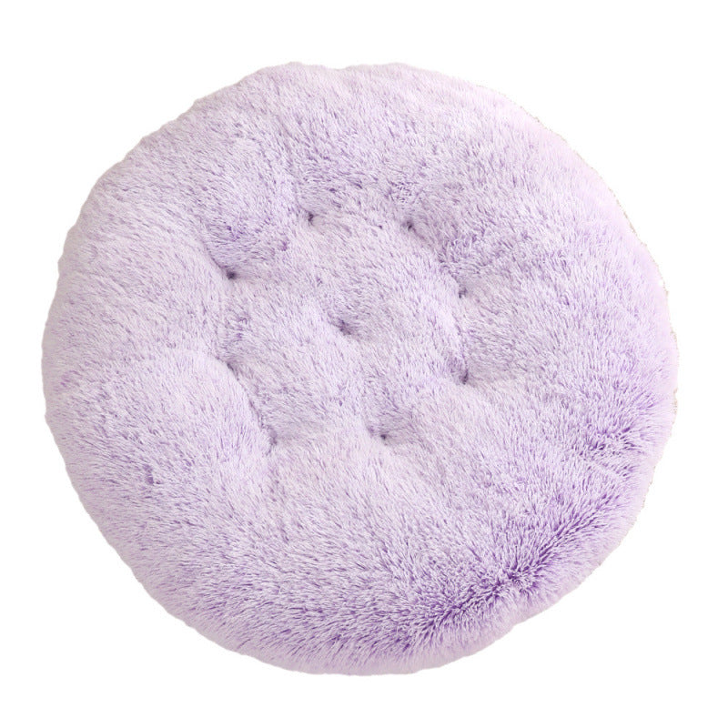 Pet Round Plush Warm Sleeping Mat Bed House
