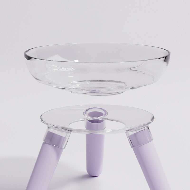 Pet Glass Feeding Bowl Anti Knock Water Food Bowl