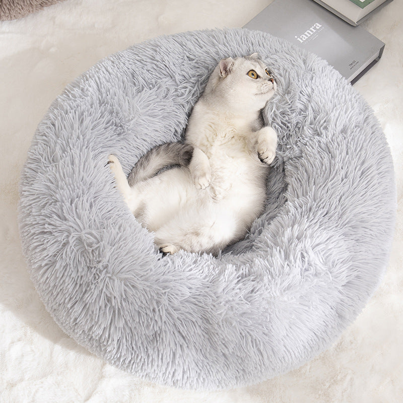 Pet Cotton Winter Bed Round Warm Sleeping Kennel