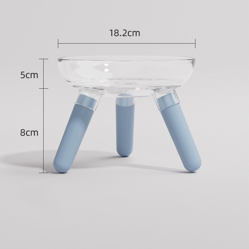 Pet Glass Feeding Bowl Anti Knock Water Food Bowl