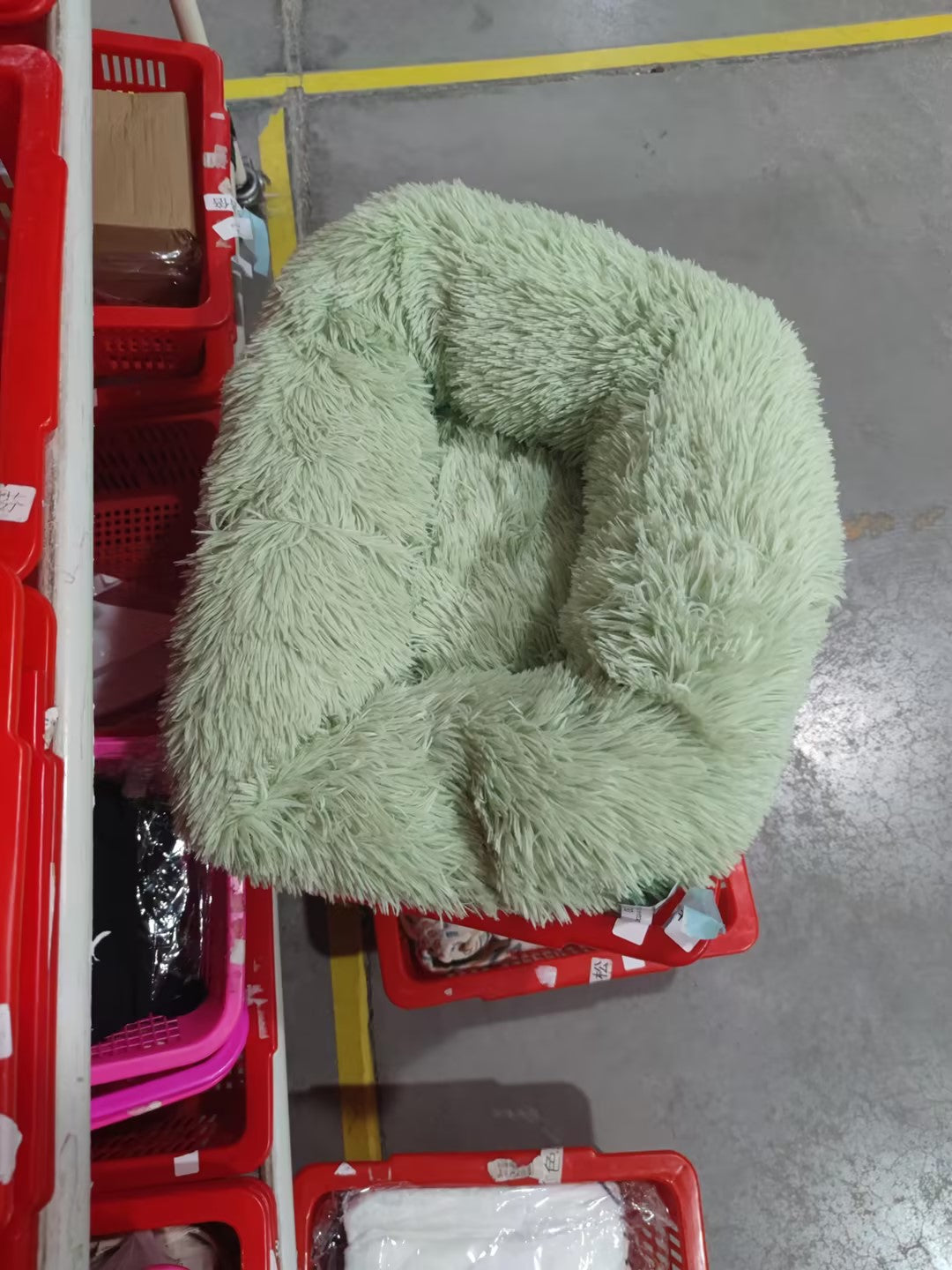 Pet Soft Thick Plush Round Sleeping Bed