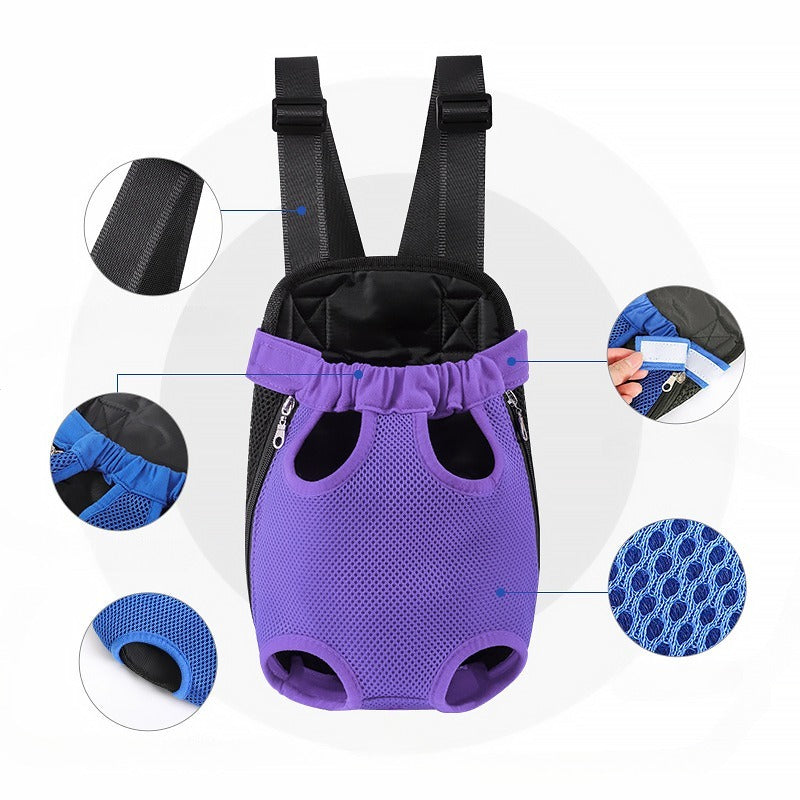 Breathable Pet Backpack Carrier For Hiking And Travel Use