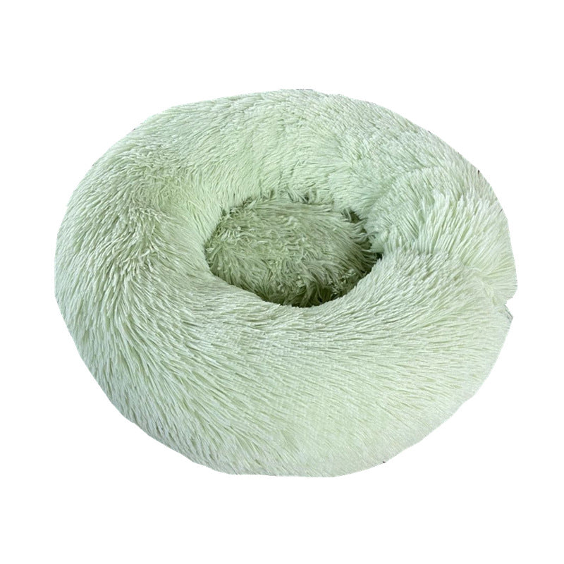 Pet Soft Thick Plush Round Sleeping Bed