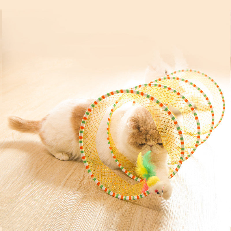 Foldable Storage Interactive Pet Tunnel Toy