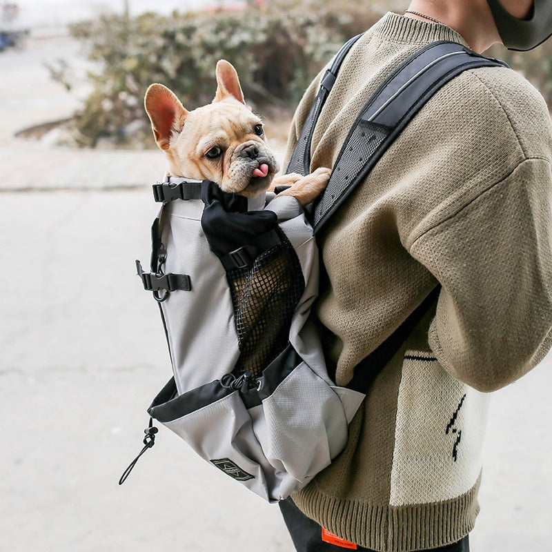 Portable Pet Backpack Carrier For Outdoor Travel Use