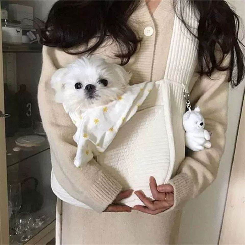 Handmade Pet Carrier Shoulder Bag For Outdoor Travel