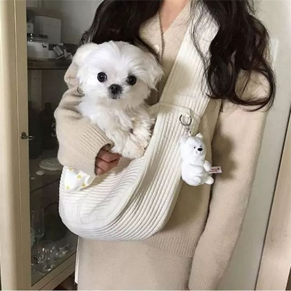Handmade Pet Carrier Shoulder Bag For Outdoor Travel