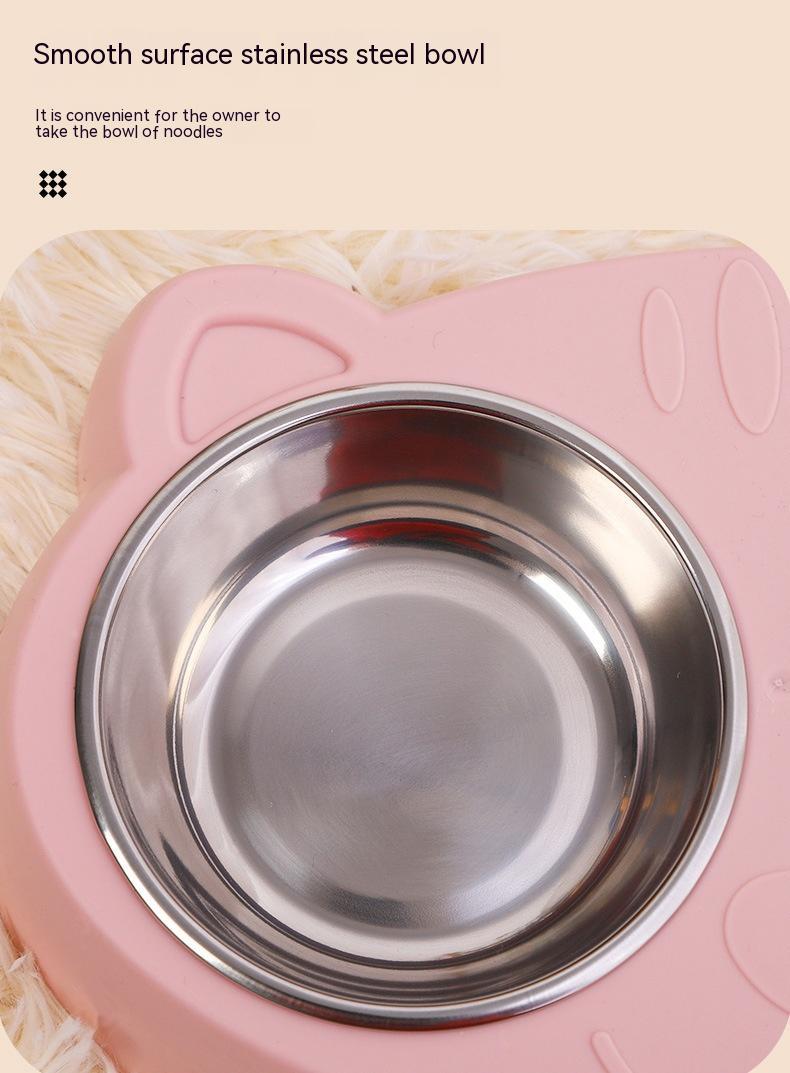 Pet Food Water Bowl Feeding Basin Dish