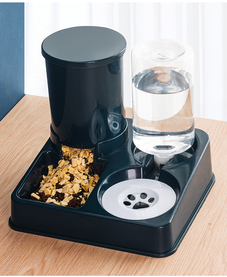 Pet Automatic Feeding Bowl Combined Food Water Dispenser