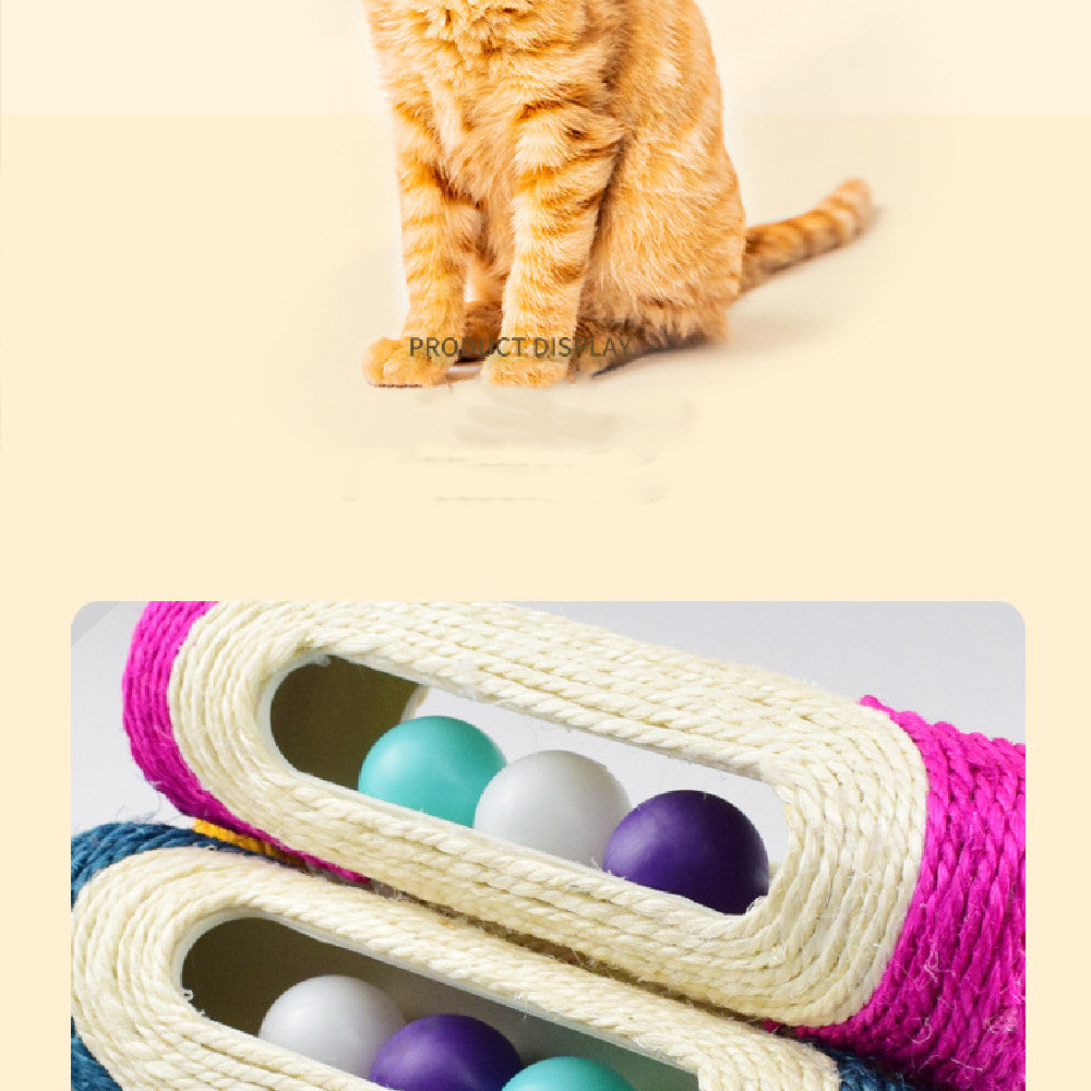 Three Tier Sisal Drum Interactive Pet Scratching Toy