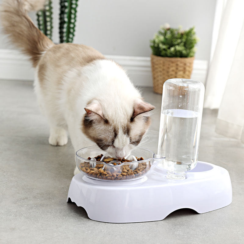 Transparent Pet Feeding And Drinking Bowl Durable Design