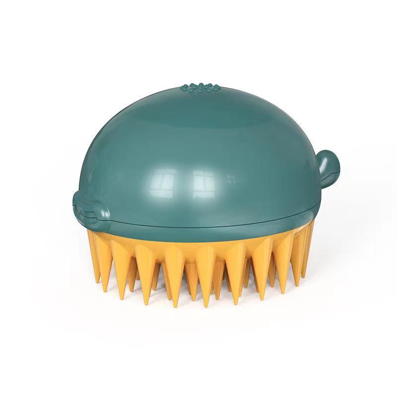 Pet Bath Gel Brush Refillable Puffer Grooming Tool