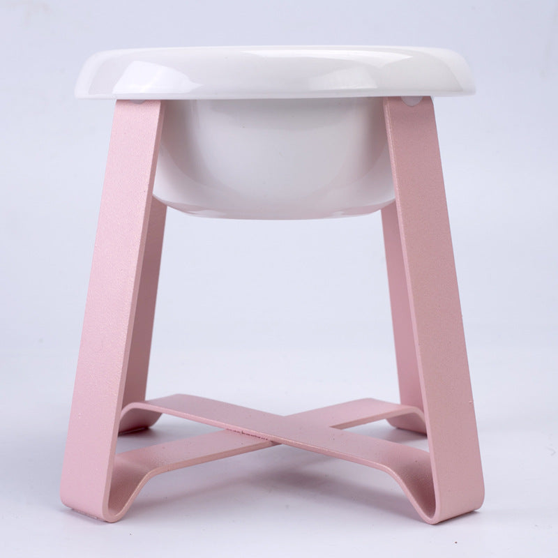 Pet Anti Slip Double Bowl Feeding Stand Food Water Feeder