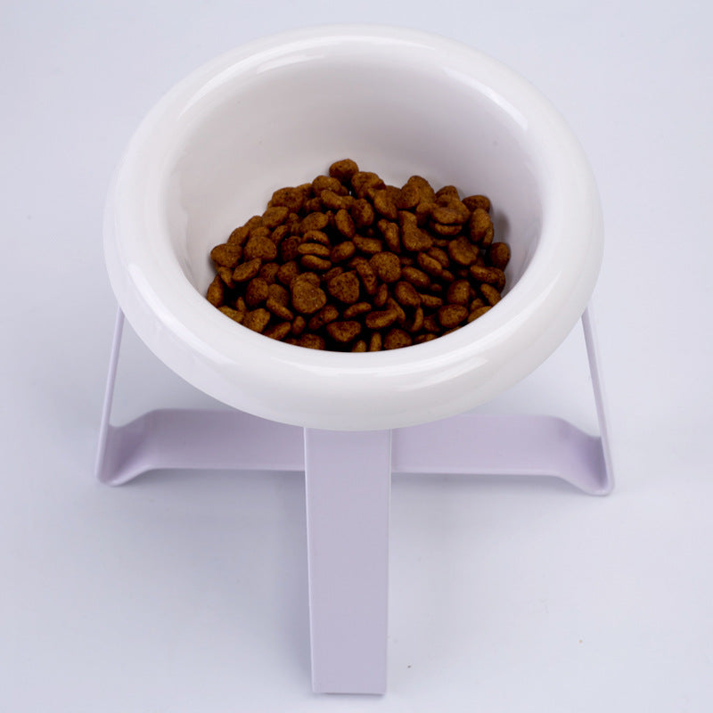 Pet Anti Slip Double Bowl Feeding Stand Food Water Feeder