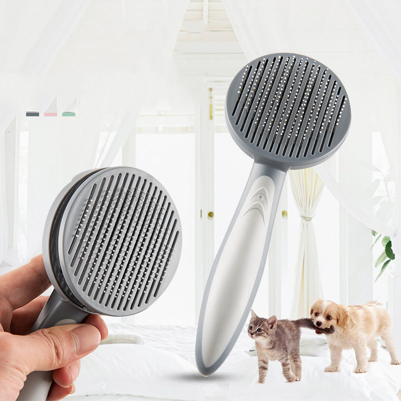 Pet Slicker Grooming Brush For Shedding And Easy Cleaning