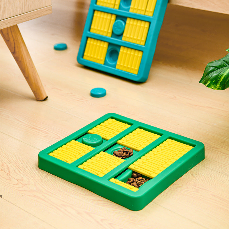 Rotating Interactive Educational Pet Treat Dispensing Slow Feeder Toy