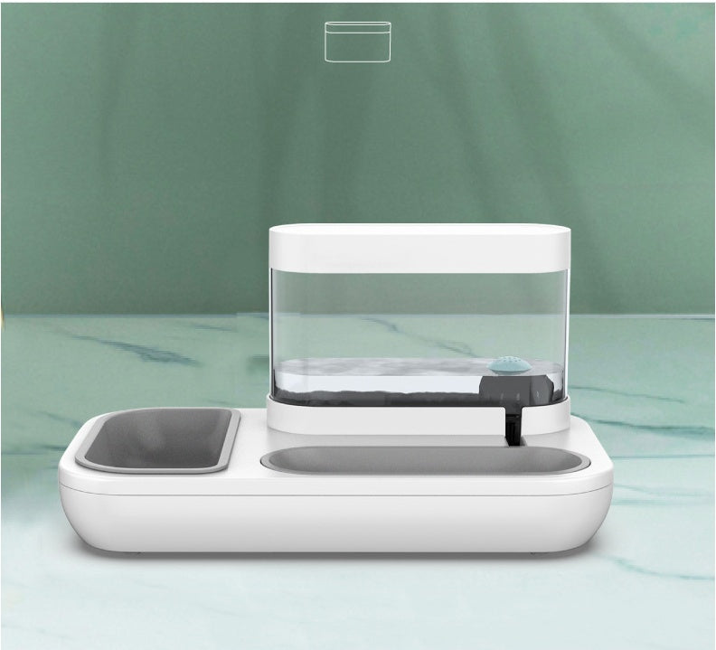 Pet Automatic Feeder Water Fountain Bowl 1.5L Capacity