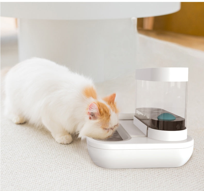 Pet Automatic Feeder Water Fountain Bowl 1.5L Capacity