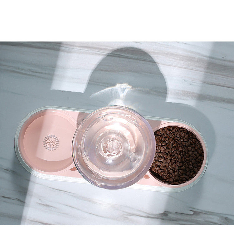 Pet Automatic Feeder And Water Dispenser Bowl System
