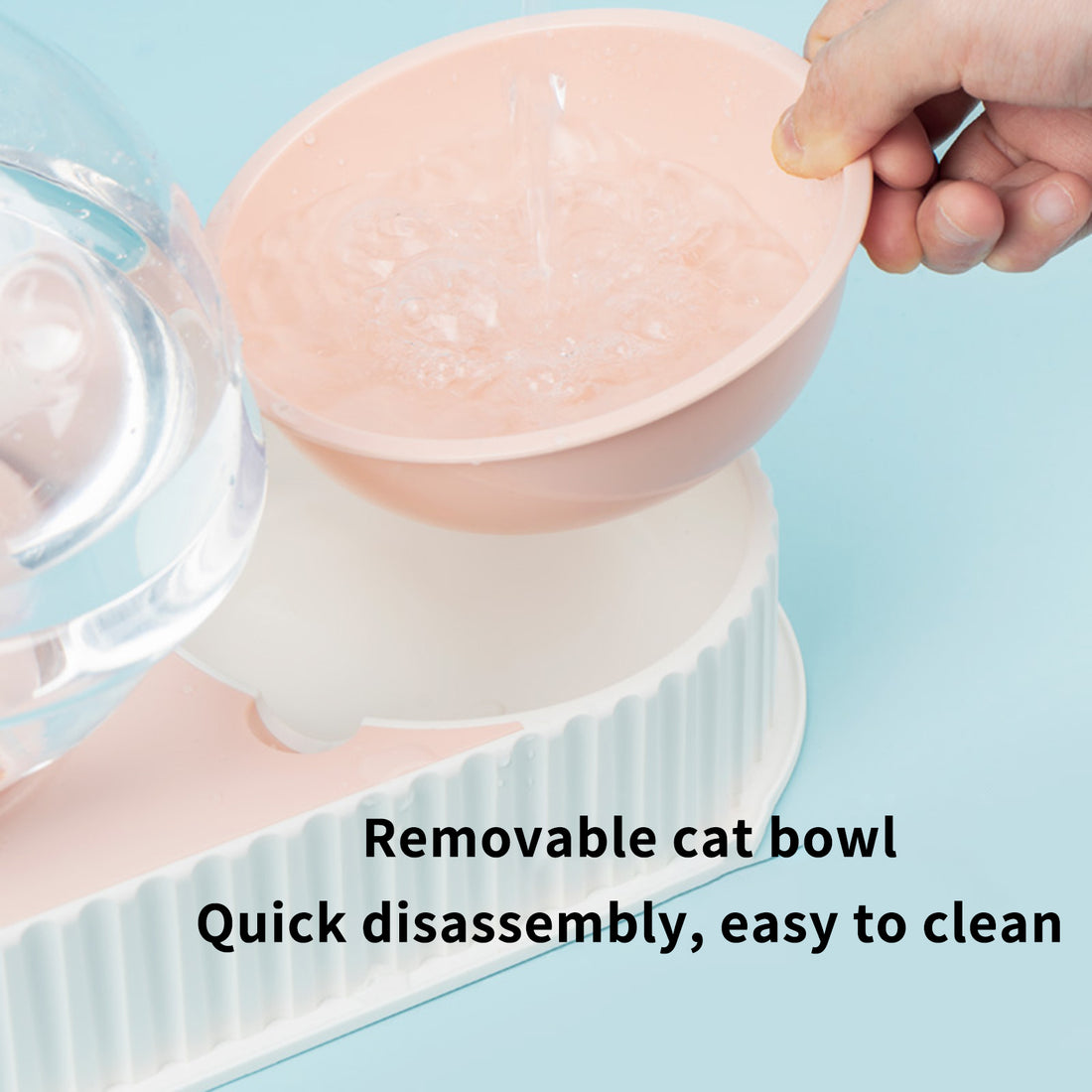 Pet Automatic Feeder And Water Dispenser Bowl System