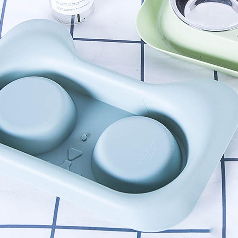 Pet Stainless Steel Dual Purpose Feeding And Drinking Bowl