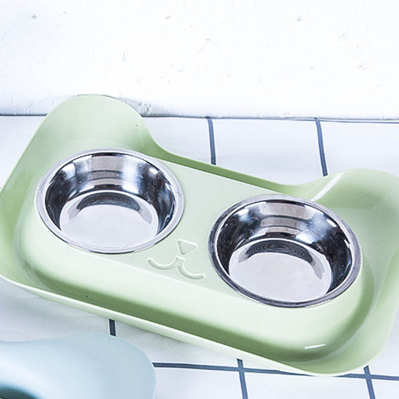 Pet Stainless Steel Dual Purpose Feeding And Drinking Bowl