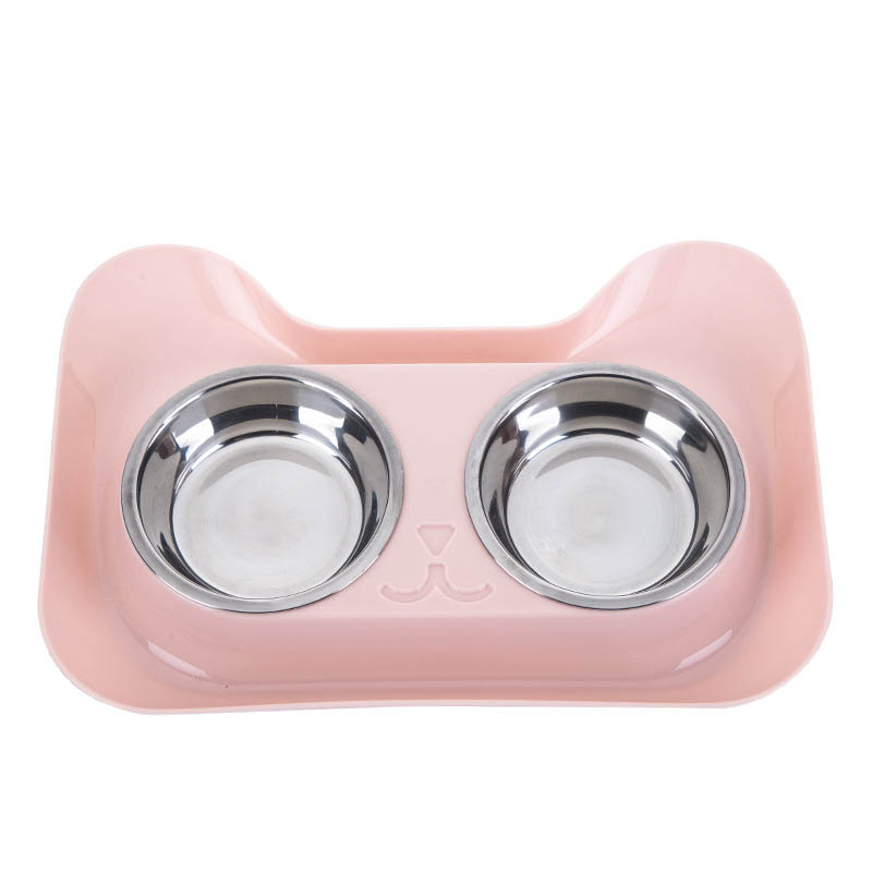 Pet Stainless Steel Dual Purpose Feeding And Drinking Bowl