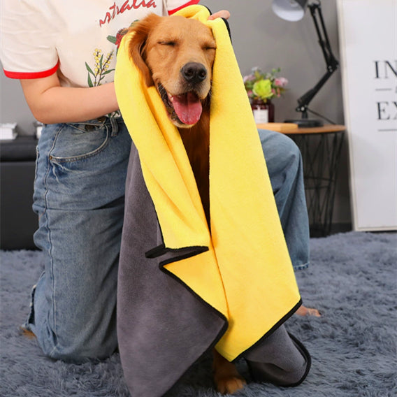 Pet Bath Towel Super Absorbent Quick Drying Microfiber