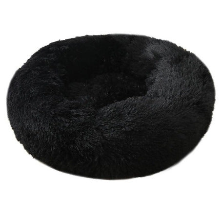Pet Soft Thick Plush Round Sleeping Bed