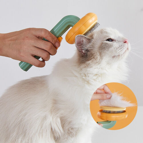 Self Cleaning Pet Grooming Brush For Gentle Fur Removal