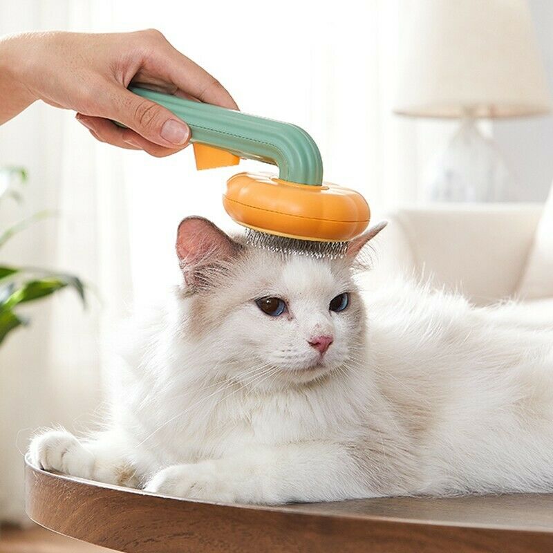 Self Cleaning Pet Grooming Brush For Gentle Fur Removal