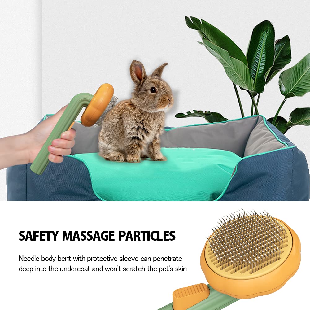 Self Cleaning Pet Grooming Brush For Gentle Fur Removal