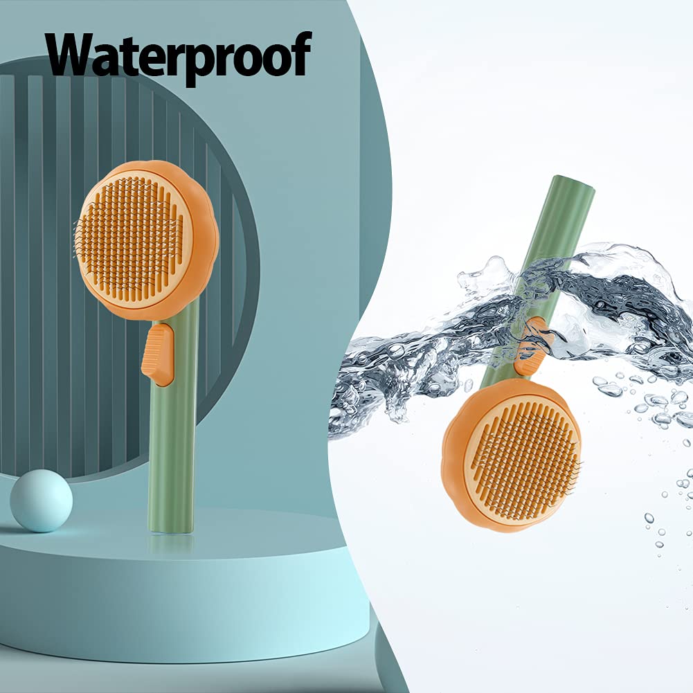 Self Cleaning Pet Grooming Brush For Gentle Fur Removal