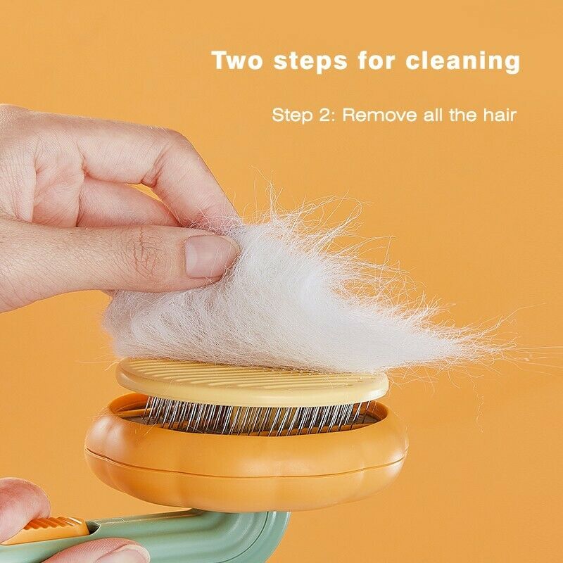 Self Cleaning Pet Grooming Brush For Gentle Fur Removal