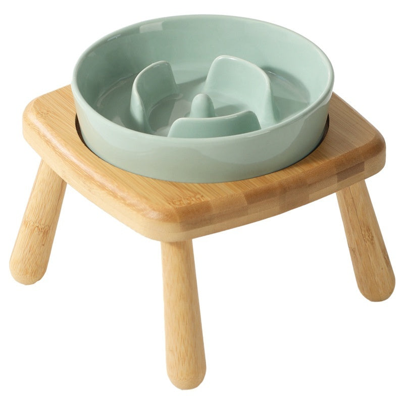 Pet Ceramic Slow Feeding Bowl Anti Choking Feeder