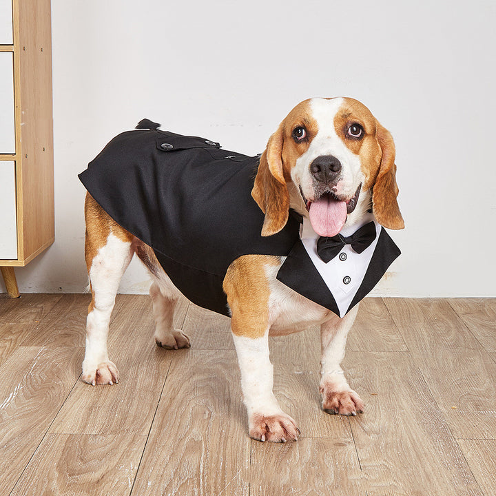 Pet Wedding Suit Jacket Swallowtail Formal Apparel