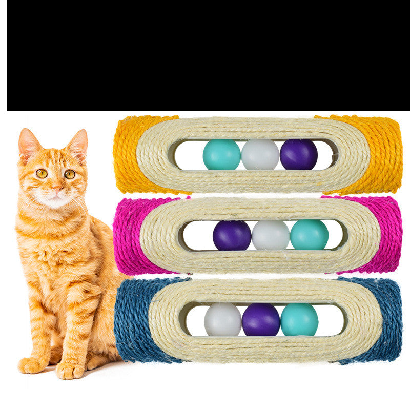 Three Tier Sisal Drum Interactive Pet Scratching Toy