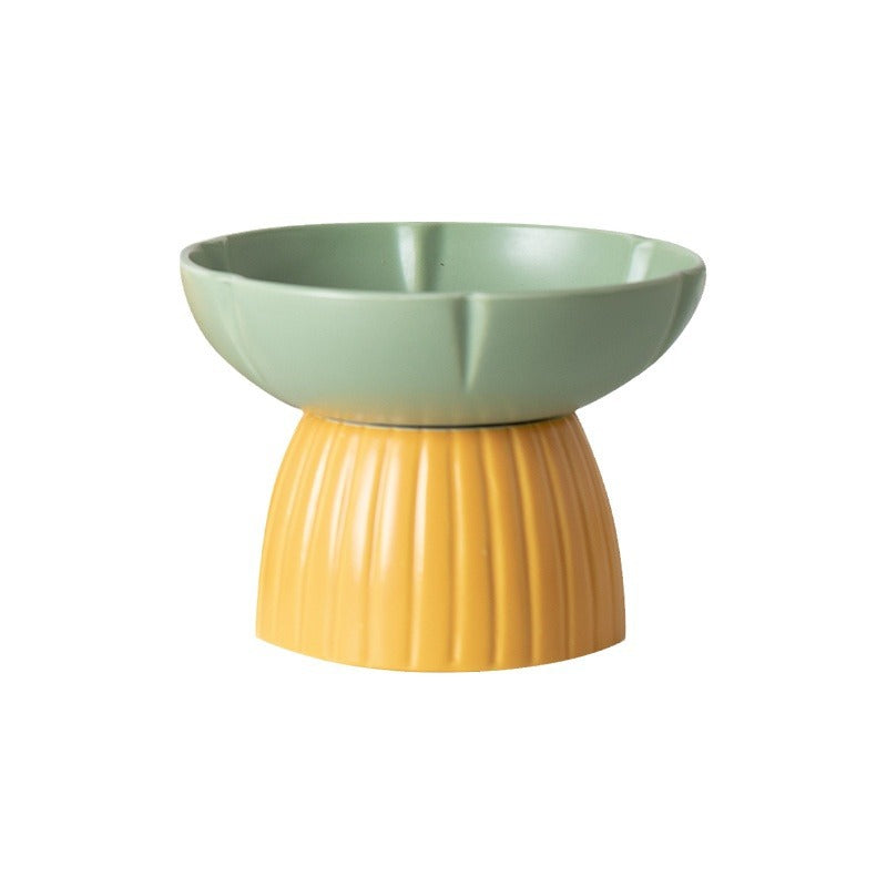 Pet Macaron Style Ceramic Feeding Bowl Candy Colors