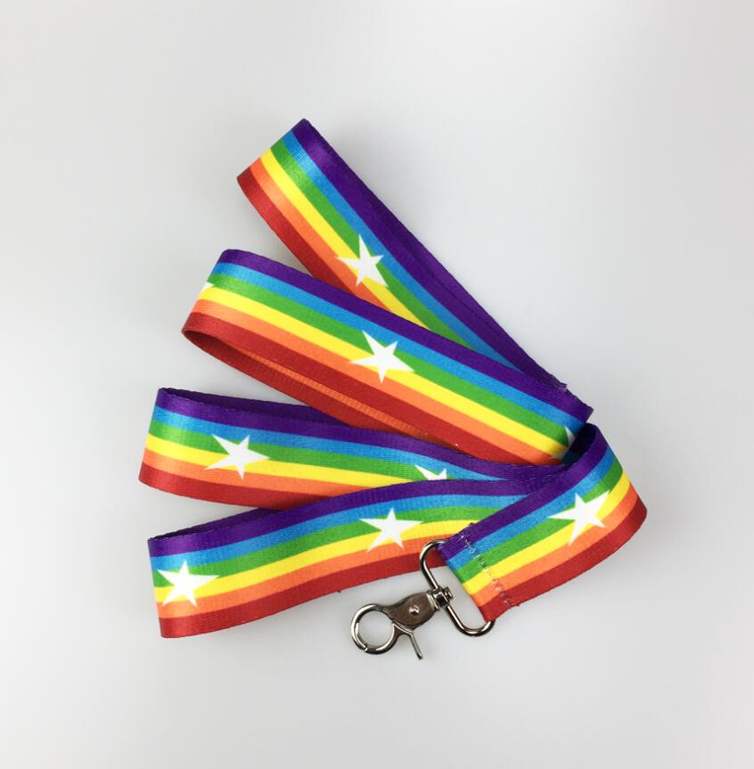 Rainbow Style Cool Pet Chain Leash For Outdoor Use