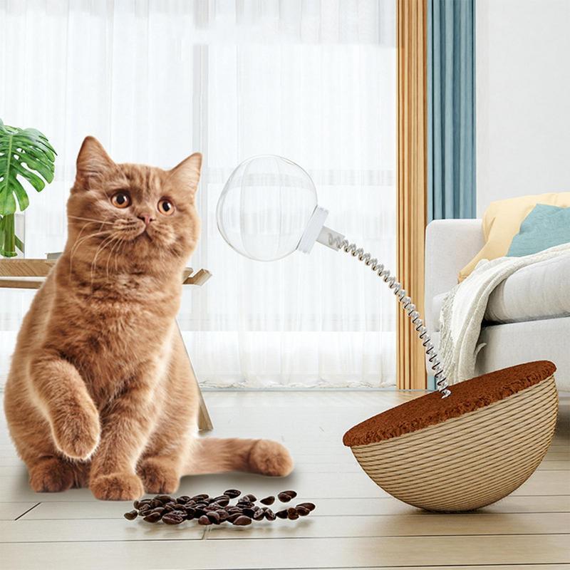 Interactive Self Balancing Treat Dispensing Pet Puzzle Toy