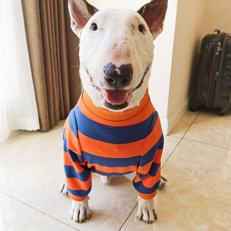 Pet Striped T-Shirt Cute Fashion Casual Apparel