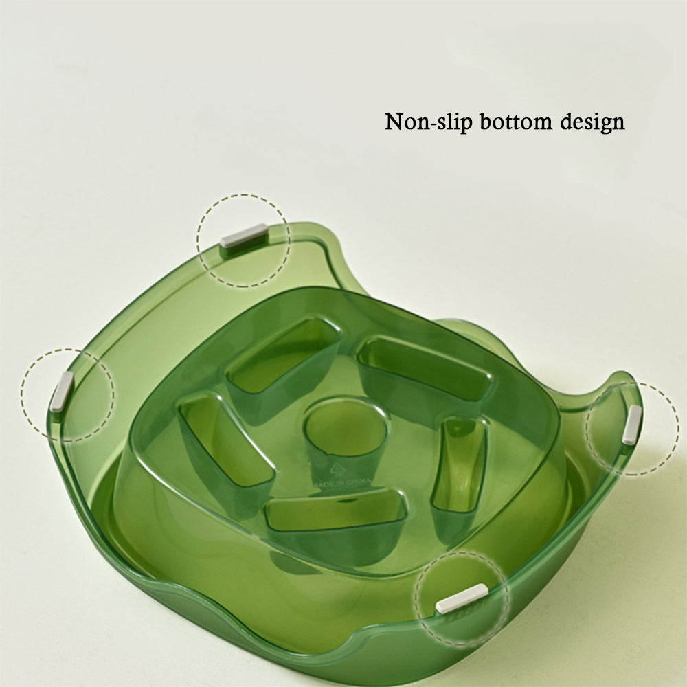 Pet Slow Feeding Anti Choking Water Bowl Feeding Dish