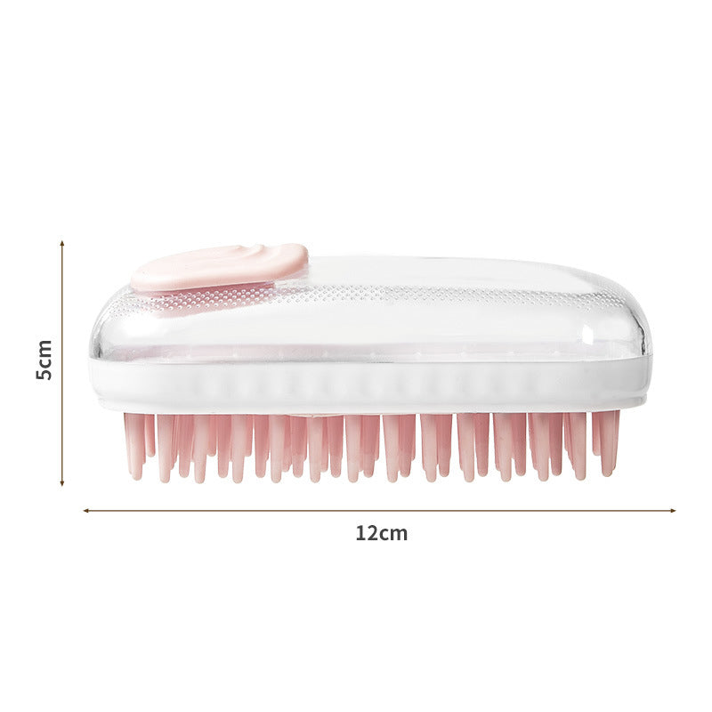Pet Bath Silicone Massage Brush Foam Cleaning Tool