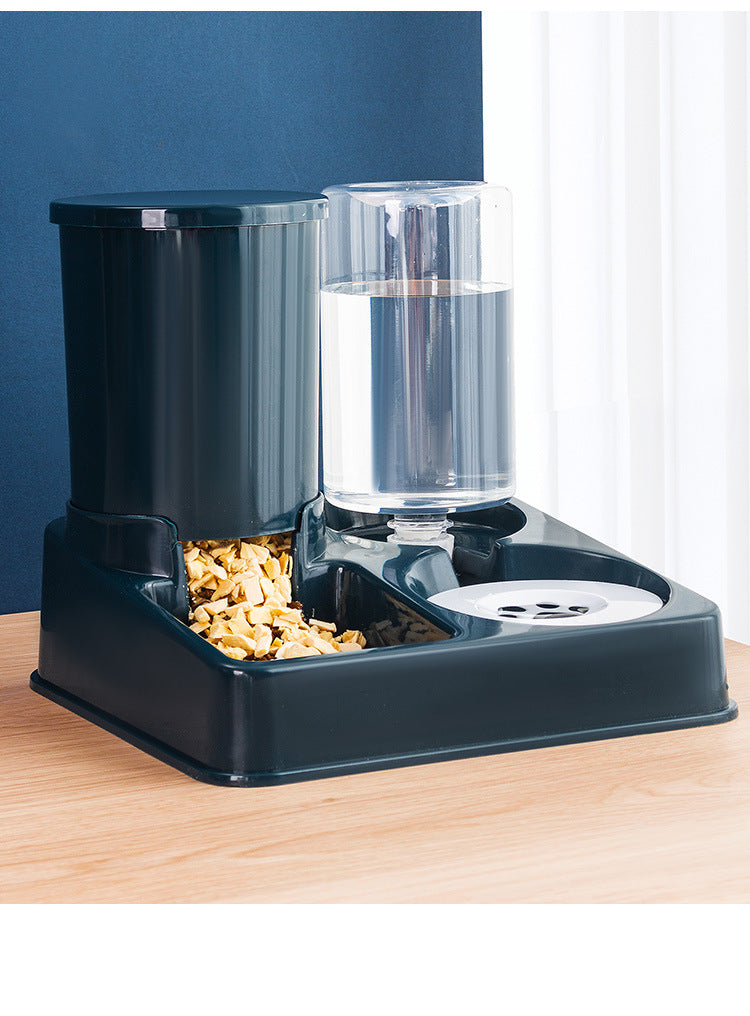 Pet Automatic Feeding Bowl Combined Food Water Dispenser