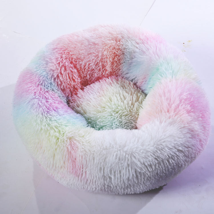 Pet Cotton Winter Bed Round Warm Sleeping Kennel