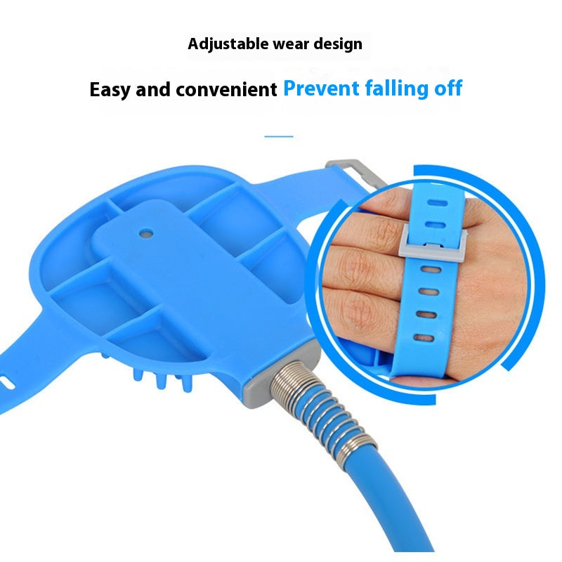 Pet Bathing Gloves Shower Massage Brush Silicone Nozzle Tool