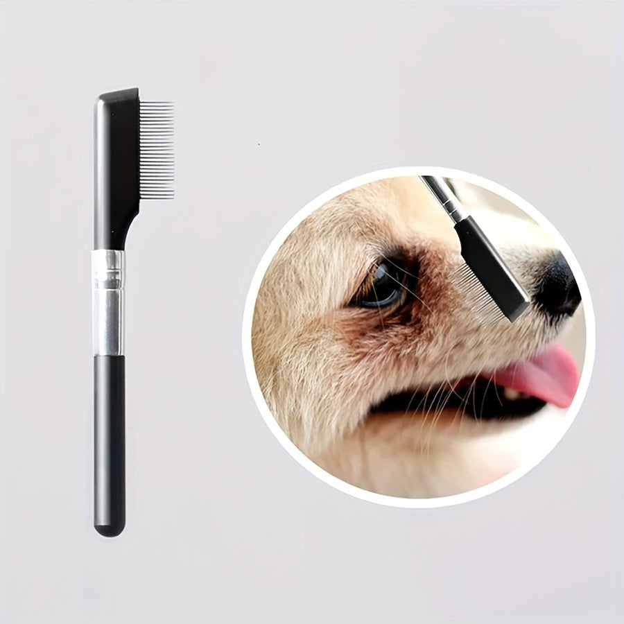 Soft Pet Grooming Brush With Comb For Eye Tear Stain Care